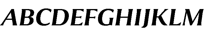 Collier Semi Bold Italic Font UPPERCASE