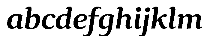 Collier Semi Bold Italic FONT