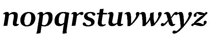 Collier Semi Bold Italic Font LOWERCASE