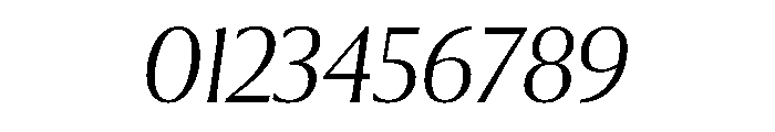 Collier Thin Italic Font OTHER CHARS