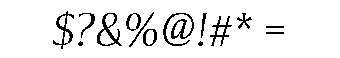 Collier Thin Italic Font OTHER CHARS