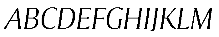 Collier Thin Italic Font UPPERCASE