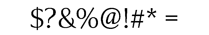 Collier Thin Font OTHER CHARS