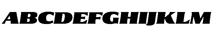 Collier Ultra Italic Font UPPERCASE