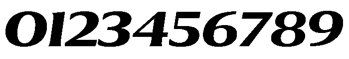 Collier Wide Bold Italic Font OTHER CHARS