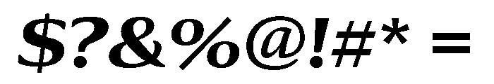 Collier Wide Bold Italic Font OTHER CHARS