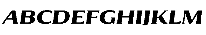 Collier Wide Bold Italic Font UPPERCASE