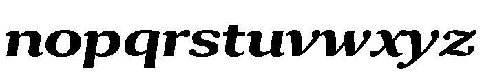 Collier Wide Bold Italic Font LOWERCASE
