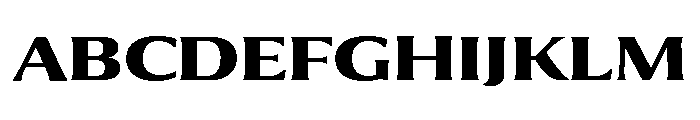 Collier Wide Bold Font UPPERCASE