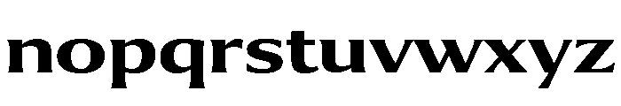 Collier Wide Bold Font LOWERCASE