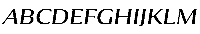 Collier Wide Book Italic Font UPPERCASE