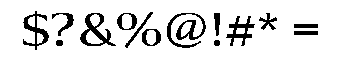 Collier Wide Book Font OTHER CHARS