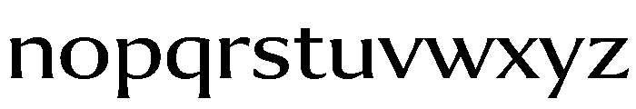 Collier Wide Book Font LOWERCASE