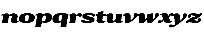 Collier Wide Extra Black Italic Font LOWERCASE