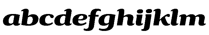 Collier Wide Extra Bold Italic FONT