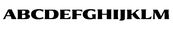 Collier Wide Extra Bold Font UPPERCASE