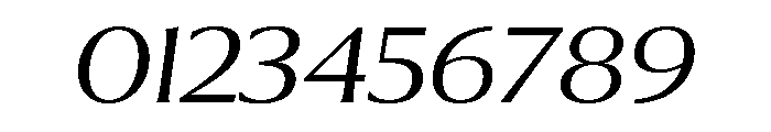 Collier Wide Extra Light Italic Font OTHER CHARS