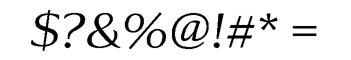 Collier Wide Extra Light Italic Font OTHER CHARS