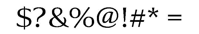 Collier Wide Extra Light Font OTHER CHARS