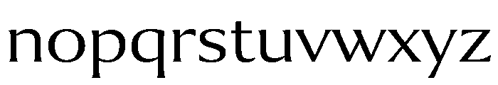 Collier Wide Extra Light Font LOWERCASE