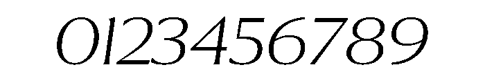 Collier Wide Extra Thin Italic Font OTHER CHARS