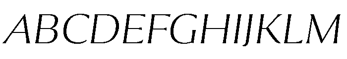 Collier Wide Extra Thin Italic Font UPPERCASE