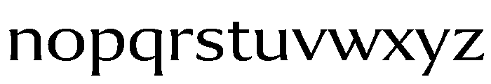 Collier Wide Light Font LOWERCASE