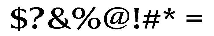 Collier Wide Regular Font OTHER CHARS