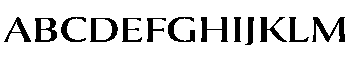 Collier Wide Regular Font UPPERCASE
