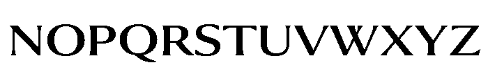 Collier Wide Regular Font UPPERCASE