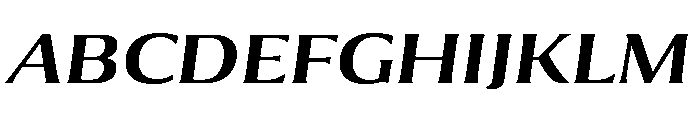Collier Wide Semi Bold Italic Font UPPERCASE