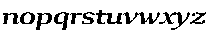 Collier Wide Semi Bold Italic Font LOWERCASE