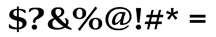 Collier Wide Semi Bold Font OTHER CHARS