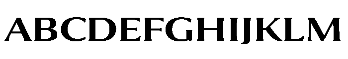 Collier Wide Semi Bold Font UPPERCASE