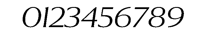 Collier Wide Thin Italic Font OTHER CHARS