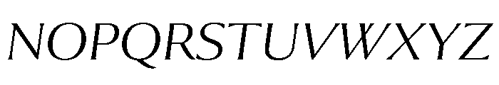 Collier Wide Thin Italic Font UPPERCASE