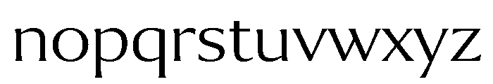 Collier Wide Thin Font LOWERCASE