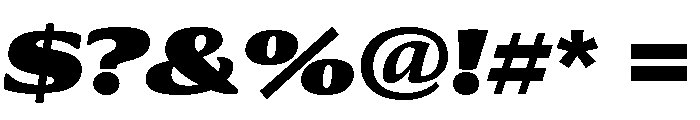 Collier Wide Ultra Italic Font OTHER CHARS
