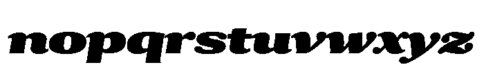 Collier Wide Ultra Italic Font LOWERCASE