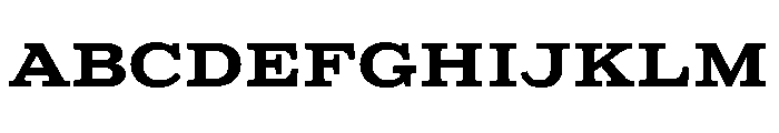 Columbia Titling Bold Font UPPERCASE