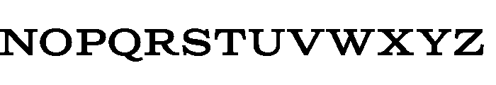 Columbia Titling Medium Font LOWERCASE
