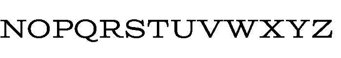 Columbia Titling Regular Font LOWERCASE