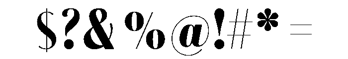 Combinado Sans Bold Font OTHER CHARS