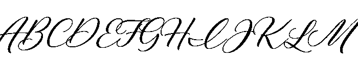 Combinado Script Regular Font UPPERCASE