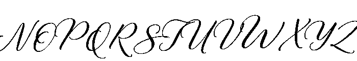 Combinado Script Regular Font UPPERCASE