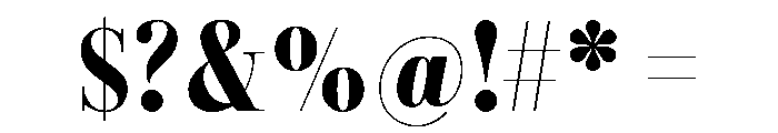 Combinado Serif Bold Font OTHER CHARS