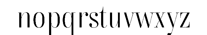 Combinado Serif Light Font LOWERCASE