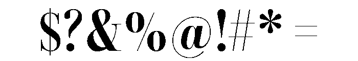 Combinado Serif Regular Font OTHER CHARS