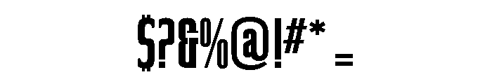 Commander Bold Font OTHER CHARS