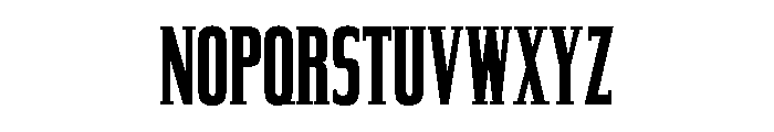 Commander Bold Font LOWERCASE